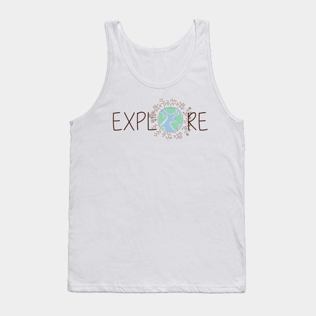 Explore Watercolor Globe Tank Top by annmariestowe